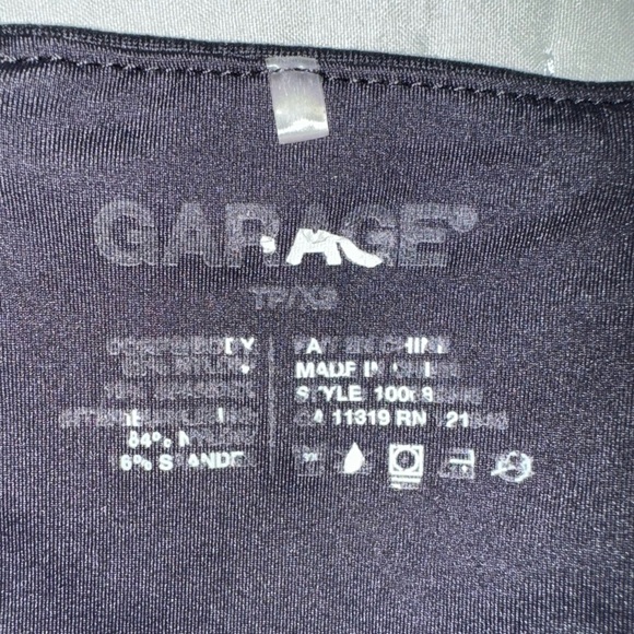 Garage Black Crop Tank open back!  Size XS GUC - Picture 3 of 7